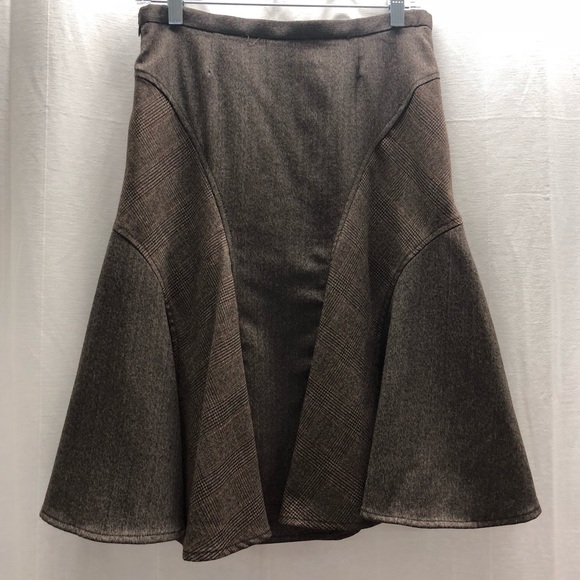 BCBG brown wool blend skirt - Picture 4 of 6